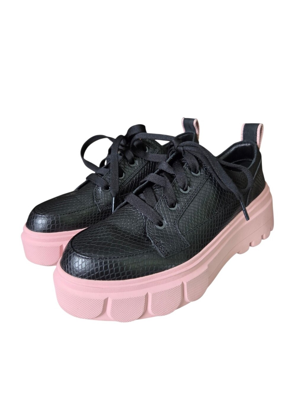 SOREL Caribou X Womens Waterproof Black with Pink Platform Sneakers, size 9.5. - Picture 4 of 10